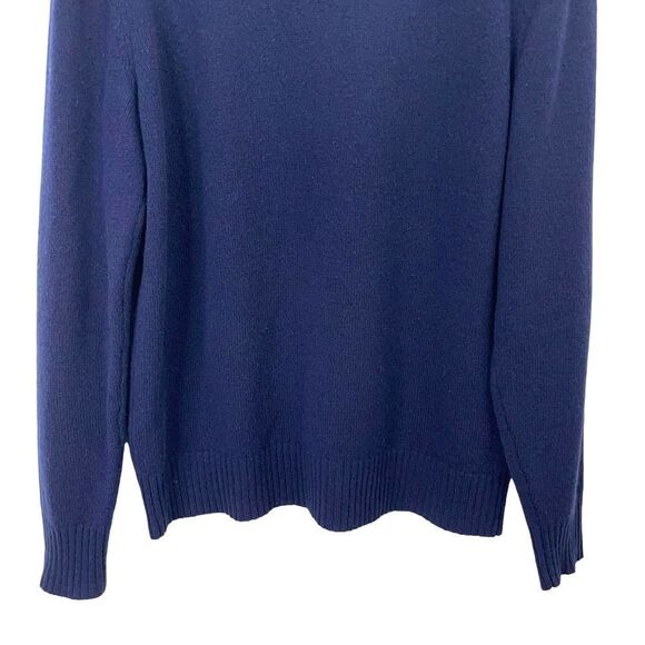 Bonobos 100% lamb wool  turtleneck sweater Sz M standard fit navy blue - Picture 4 of 6